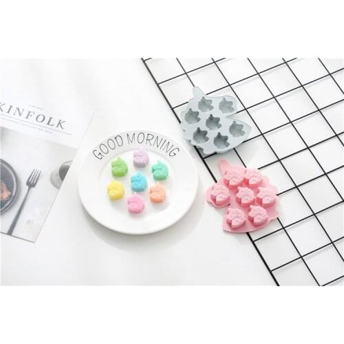 1PC 3D Silicone Soap Mold Unicorn Shape Ice Cube Candy Chocolate Cake Cookie Cupcake Molds Soap Mould Baking Pan Pastry OK 1003