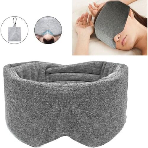1PCS Sleep Mask Breathable Blindfold Soft Eye Mask Sleeping Aid Eyeshade Cover Patch Bandage Comfortable Travel Rest Eyepatch