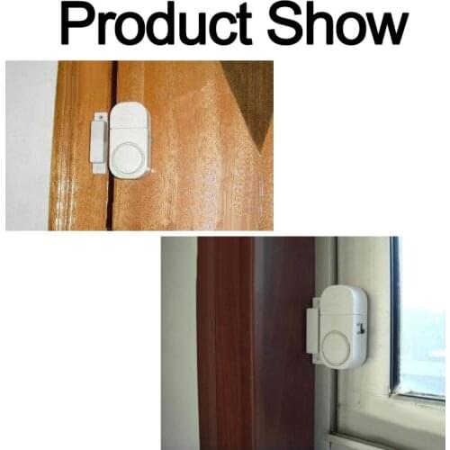 2 Pcs Home/Travel Portable Magnetic Sensors Self-defense Tool Wireless Door Window Entry Burglar Alarm Security Alarm Guardian