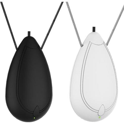 2 Pcs Air Purifier Personal Wearable Mini Portable 200MAh Battery Negative Ion Necklace Hanging Neck Air Purifier