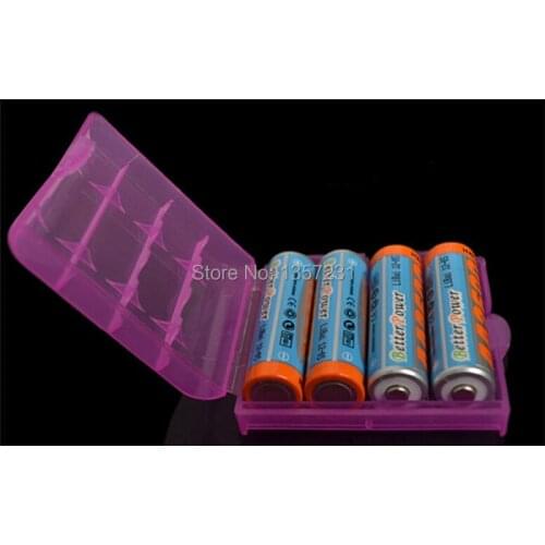 200pcs/lot Case Holder Storage Box For Rechargeable Battery AA AAA
