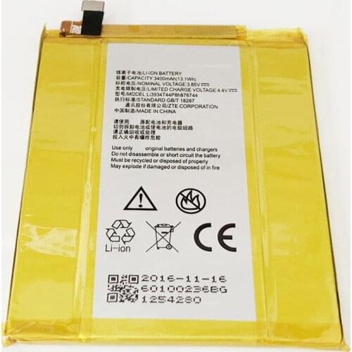 Jinsuli 3.85V 3400mAh Li3934T44P8h876744 For ZTE ZMax Pro / Z981 Battery