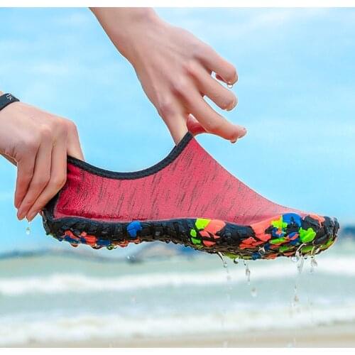 Watershoes Water Sport Beach Big Size Shoes For Swimming Shoes Men Women Sneaker Yoga Swim Slippers For Swimming Aqua Shoes Red