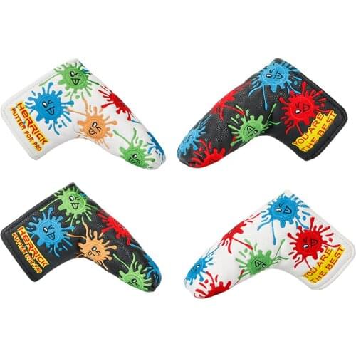 Golf Putter Headcover two Color PU with Embroidery for Blade Golf Putter Free Shipping