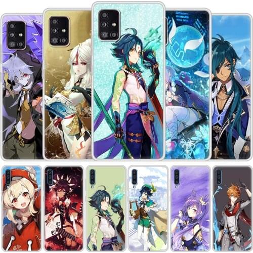 Genshin Impact Game Venti Phone Case For Samsung Galaxy A51 A71 A50 A21s A31 A10 A20e A41 A70 A30 A11 A40 A10s Soft Matte Cover