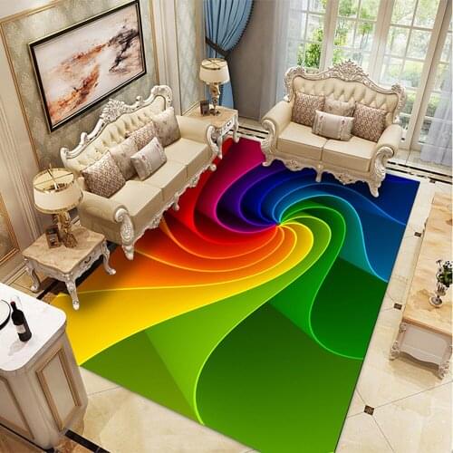 Dream Colorful Spiral Carpets for Living Room Bedroom Decor Carpet Child Game Floor Rug Baby Crawl Mats Kids Room play Area Rugs