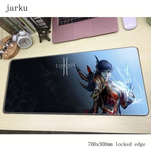 Lineage 2 mousepad gamer 700x300X3MM gaming mouse pad large Fashion notebook pc accessories laptop padmouse ergonomic mat