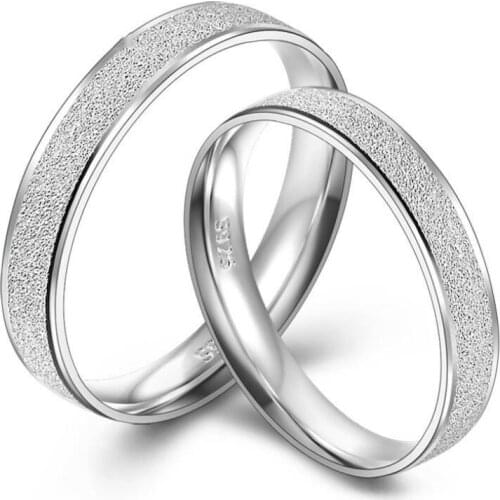 New Fashion Romantic simplicity Matte Eternal Rings For Women Couple Ring Wedding Jewelry Accessories Party Gifts SAR245