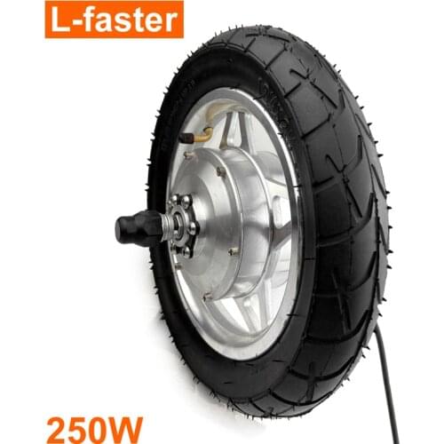 24V 36V 250W 12 Inch Electric Bike Motor Wheel With Tire For Mini Bicycle Front Wheel