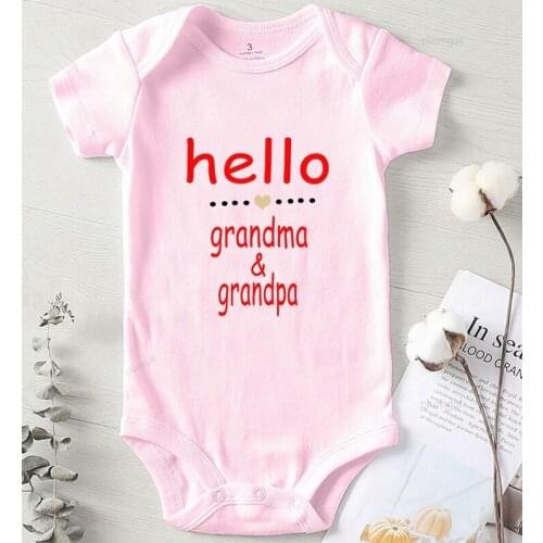 Jumpsuit for new born Baby Winter Bodysuit Cotton Children Jumpsuits Printing Grandpa Grandma Kids Outfits Toddler Girls Clothes