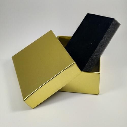 Ozer Box Gold Cardboard Necklace & Mini Set Box (In-House Sponge) 24'lü Package