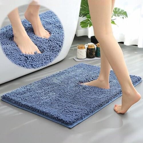 8 Colors Home Bath Mat Non-slip Bathroom Carpet Soft Coral Fleece Memory Foam Rug Mat Kitchen Toilet Floor Decor Washable