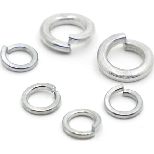 M2 M2.5 M3 M4 M5 M6 M8 M10 M12 M16 M18 M20 M24 Zinc-plated Carbon Steel Split Spring Lock Washer locking Elastic Gasket