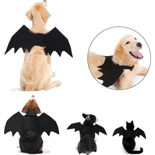 Halloween Fashion Funny Bat Wings Pet Dog Cat Costume Cosplay Clothes Coat Jacket For Puppy Outfit S M L