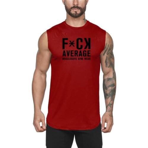 Mens Workout Brand Tank Top Cotton Gym Casual Clothing Bodybuilding Fitness Sports Fashion Sleeveless Vest Muscle Undershirt