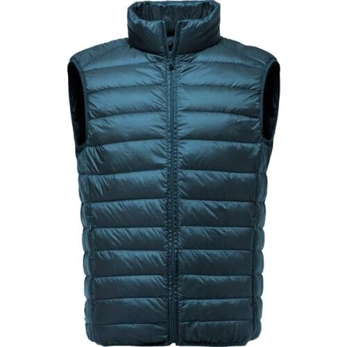 ZOGAA 2020 Men Sleeveless Jacket Winter Ultralight White Duck Down Vest Male Slim Vest Mens clothes Windproof Warm Waistcoat