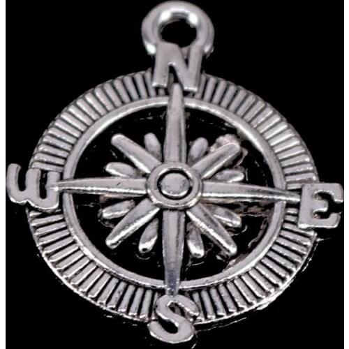 5Pcs Compass Charms for Jewelry Making Charms Pendants Diy Jewelry Findings Accessories Handmade Jewelry 20X21mm