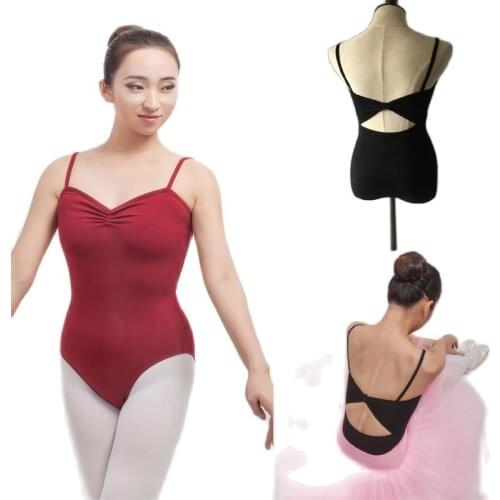 Professional Adult Ballet Dance Leotard Backless Cotton Lycra Women Training Clothes/Gym Suit /Wear