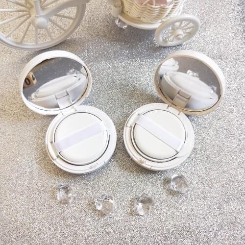 15g/0.5oz Empty Air Cushion Puff Box Portable Cosmetic Makeup Case Container with Powder Sponge Mirror for BB Cream Foundation