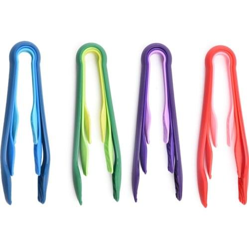 PP Color Childrens Bread Clip Set Kitchen Bon-Slip Food Clip Three-Piece Plastic Multi-Function Salad Food Clip