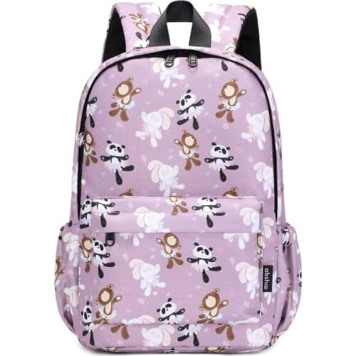 Abshoo Cute Cartoon Panda Bear Toddler Backpack Girls Kids Children Preschool Primary Schoolbags Large Capacity Casual Bag