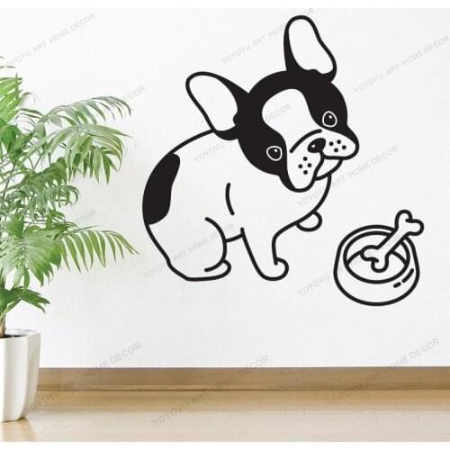 Removable Wall Decals Pet Dog Sign Scissors Wallpaper Animal Care Shop Art Wall Murals Decor Vinyl Wall Sticker CX72