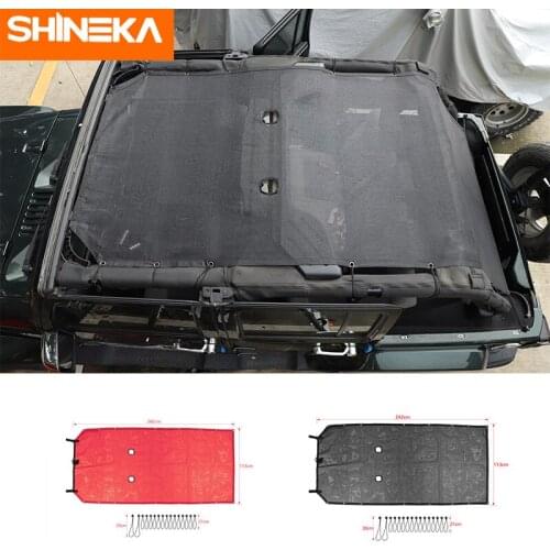 SHINEKA Roof Net For Jeep JK Sunshade Mesh Anti UV Sun Protection Cover for Jeep Wrangler JK 2007-2017 4-Door Car Accessories