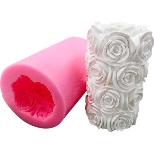 Monqui Rose Flower Silicone Soap Molds Candle Molds Art Craft Molds Resin Molds