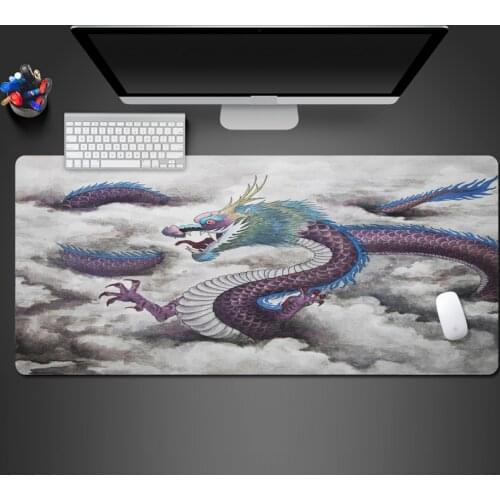 Super Cool Dragon Super Large Set Mouse Pad Player Gaming Mats Computer Keyboard Mousepad Family Table Mats Animated Mouse Pad