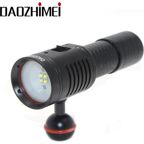 3000 LM LED Diving Flashlight 4x XP-G2 White + 2x XPE Red Scuba Video Photography Waterproof Light Torch Dive Underwater Lamp
