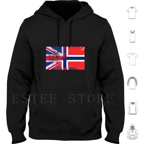 British Norwegian Half Norway Half Uk Flag Hoodies Norway Norway Flag Norway Flag Norway Uk Uk Norway I Love