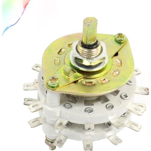 TV Radio Ceramic Band Channel Rotary Switch Selector 2P11T 2 Pole 11 Throw