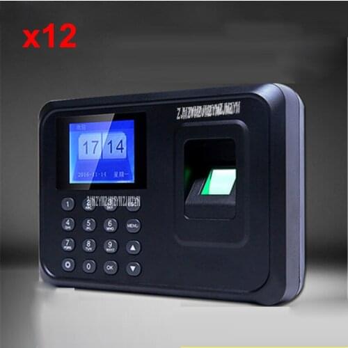 X12 fingerprint attendance punch card machine fingerprint to work fingerprint machine sign machine punch card machine 5v