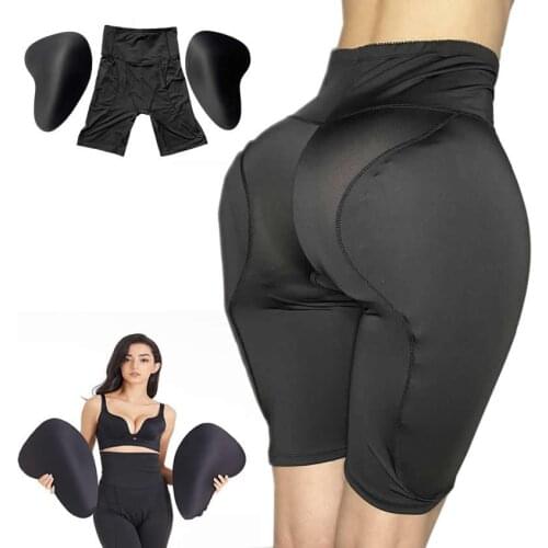 2PS High waist Butt Hip Up Padded Enhancer Fake Butt Lifter Buttocks Crossdresser Shapers Fake Ass Pants Padded