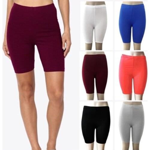 2020 High quality Womens Pure High Waist Hip Stretch Running Five Points Yoga Shorts Gym top Fitness clothing ropa mujer #A
