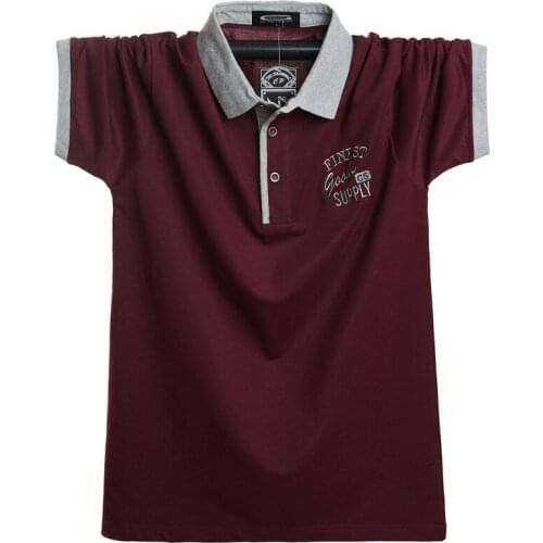 2021 Men Short Polo Shirt Slim Fit Camisa Casual Cotton Summer Short Sleeve Shirt Homme 5XL Plus Size Business Work Tops Shirt