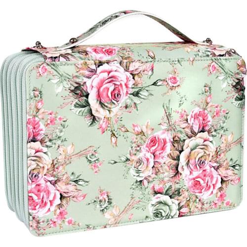 252 Hole 5Layer Pencil Case Large Capacity Art Painting Drawing Pen Cosmetic Storage Bag Organizer Handbag School Stationery Box