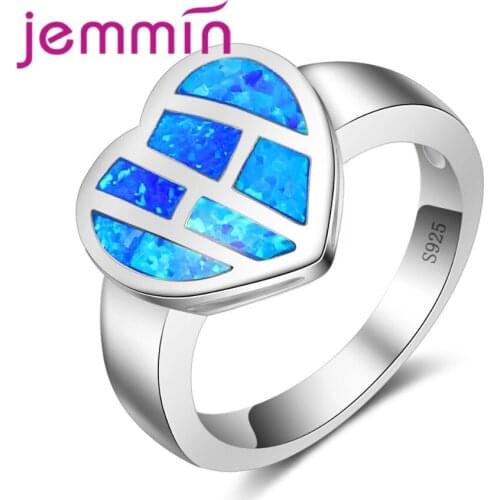 Brand Silver Jewelry Women Promise Rings Elegant Heart Pattern Ring 925 Sterling Silver Jewelry Sparking Wedding Ring