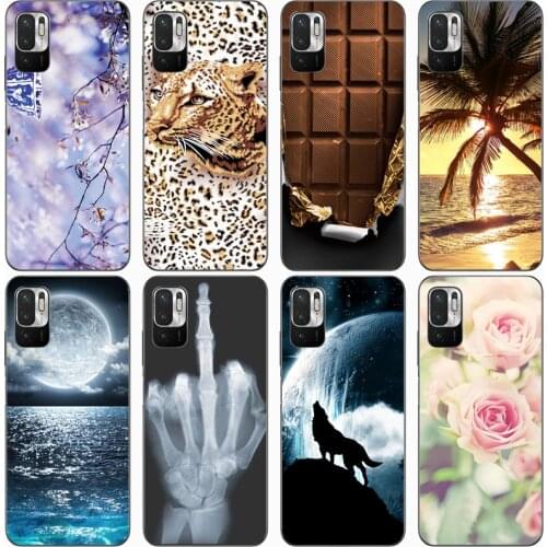 For Redmi Note10 Case Rose Wolf Cute Patterned Cover Soft Silicon Phone Case for Redmi Note10 Pro Top Quality