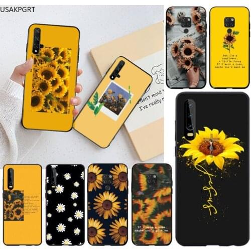 Yellow flower Small daisy sunflower Phone Case for Huawei P40 P30 P20 lite Pro Mate 30 20 Pro P Smart 2020 prime