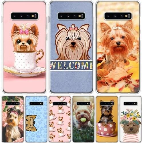 Hot Yorkshire terrier dog puppy Phone Case for Samsung Galaxy A51 A71 A50 A70 A40 A30 A20E A10 A01 A21 A41 M30S A6 A7 A8 A9 Plus