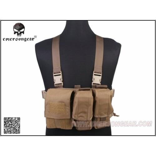 Emerson light weight chest rig Coyote Brown EM7441CB
