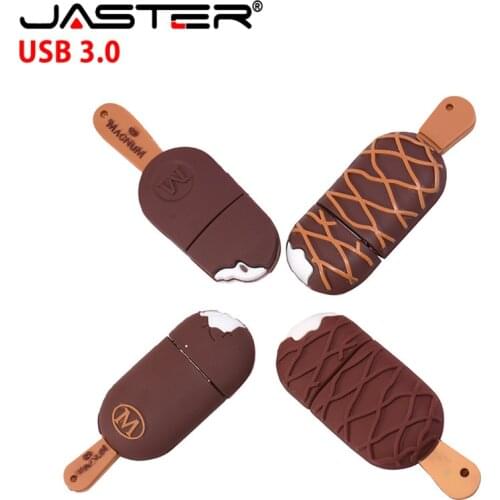 JASTER Hot sale high speed USB 3.0 flash drive 4GB 8GB 16GB 32GB 64GB cartoon ice cream U Disk wedding photography gift