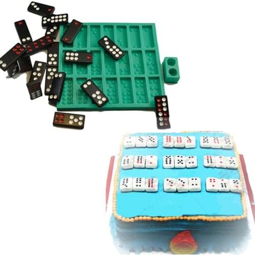 Chinese Pai Gow Paigow Tiles Game Dice Epoxy Resin Mold Dominoes Game Fun Mold T4MD