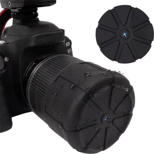Len Caps Waterproof Universal Anti-Dust Fallproof SLR Camera Silicone Protector Lens Cover DSLR Protective