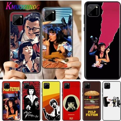 PULP FICTION Silicone Cover For Realme V15 X50 X7 X3 Superzoom Q2 C11 C3 7i 6i 6s 6 Global Pro 5G Phone Case
