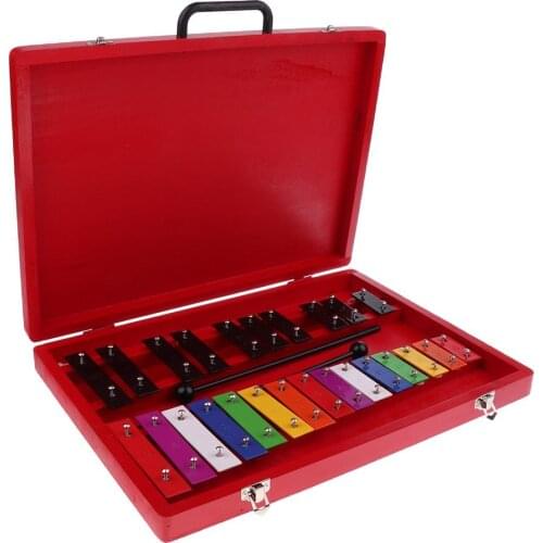 25 Tones Xylophone with 2 Mallets Percussion Musical Instrument Early Learning Educational Toys Birthday Gift for Children Kids