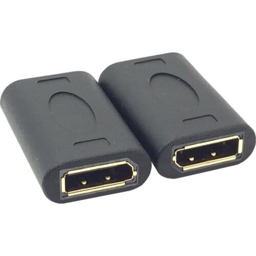 New DP to DP DisplayPort Female to Female Adapter Connector Coupler Extender Tool Gold Plated DP Adapter