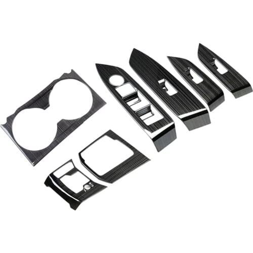 NewCar Interior Window Switch Lift Buttons Cover Trim Sticker Drainage Cup Holder Gearbox Panel for MAZDA CX-5 2017