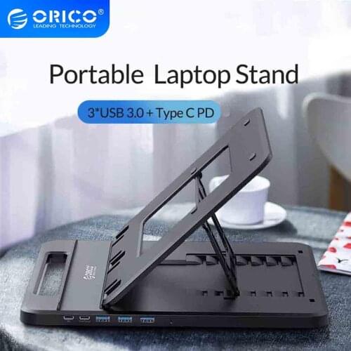 ORICO Laptop stand USB Type-C 7 Angles Adjustable Non-slip Desktop Notebook Holder For iPad Pro/iPad Air/iPad